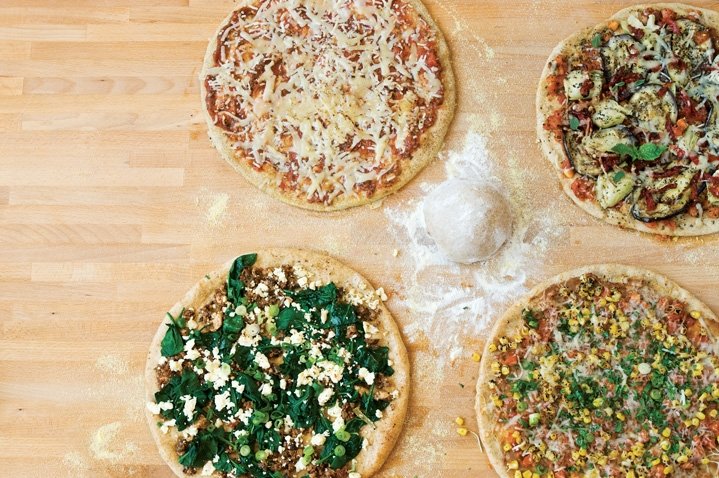 Homemade and wholesome pizza
