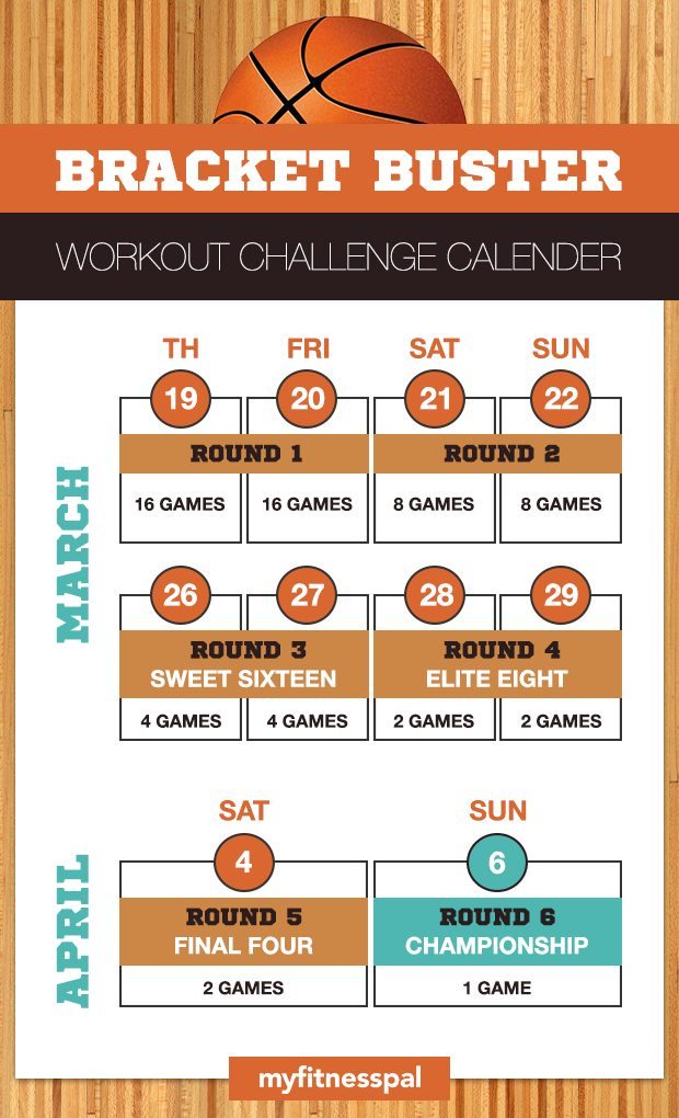 bracket buster workout challenge schedule